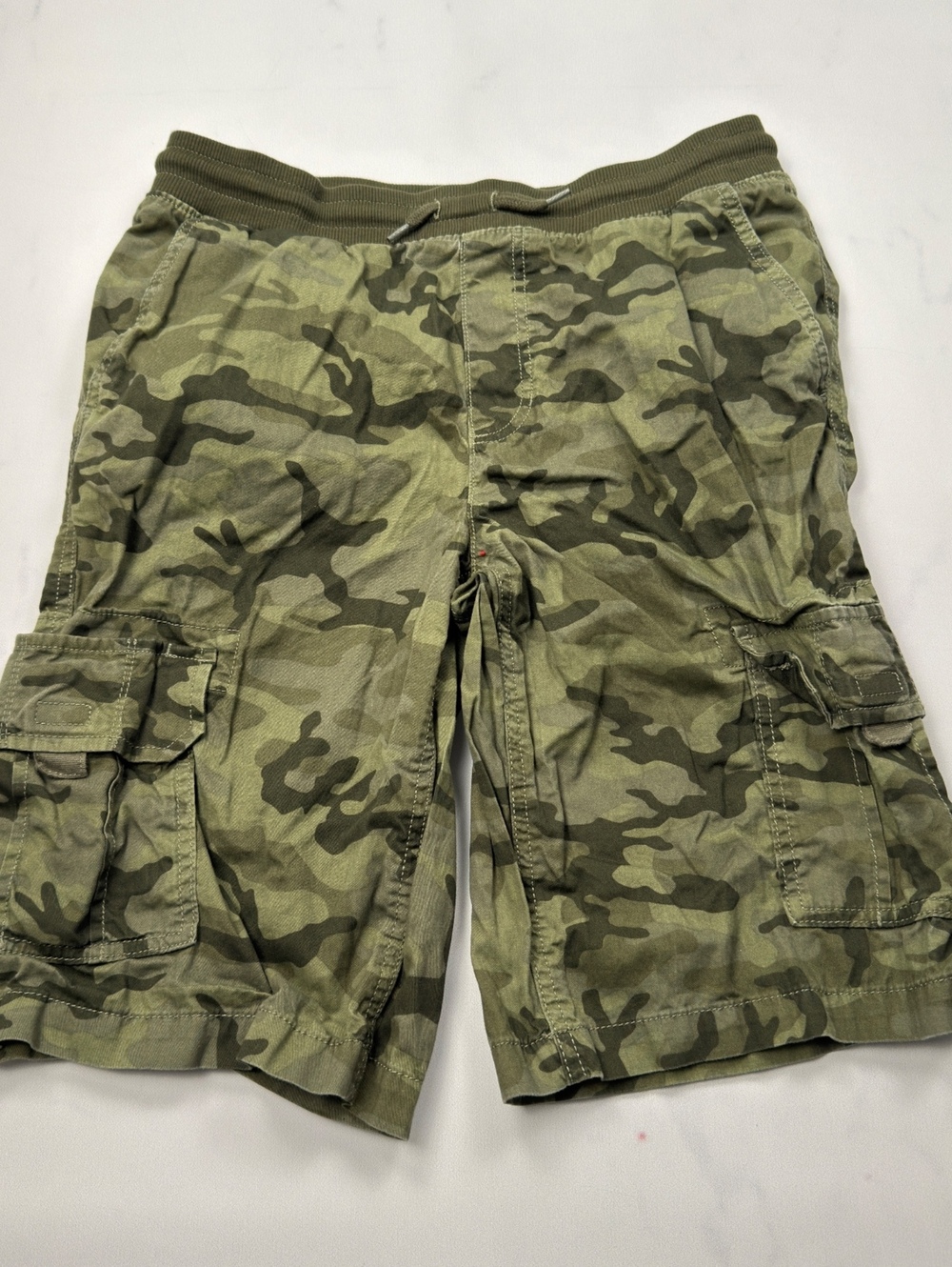 Sonoma Cargo Shorts Camouflage Drawstring Waist - Boys XL